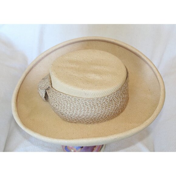 Lily J. by Eric Javits women's sun Hat wrap tie designer Size Small summer - Picture 3 of 12